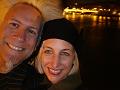TradeMark and Christy at Seine river by night